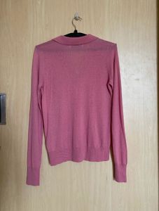 Zara Pink Polo Sweater