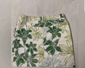 Nine West Floral Print Mini Skirt