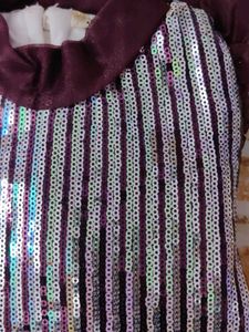 Sparkly Sequined one piece with purse.