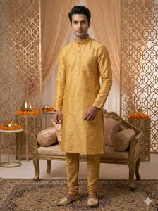 Men's Ethnic Kurta Set with Nehru Jacket