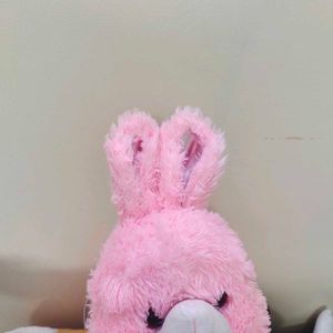 pink buny with a big heart