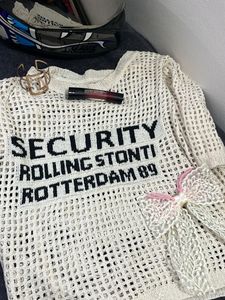 Net Knit Sweater - 'SECURITY'