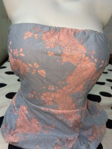 Chic Strapless Floral Top