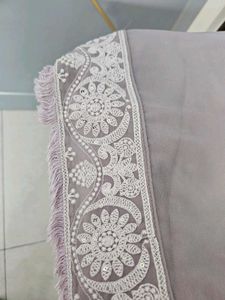 Elegant Kurta Set with Lace Sleeves M size