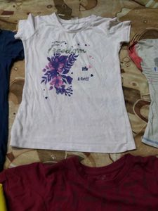Combo Of 6 T-shirt For Small Size Or 10 To 12 Girl