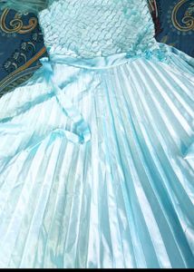 Girls Light Blue Princess Dress