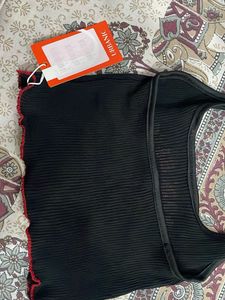 halterneck(with tag) tie up top