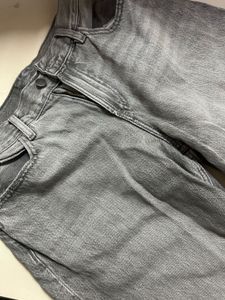 Grey Wide Leg Jeans