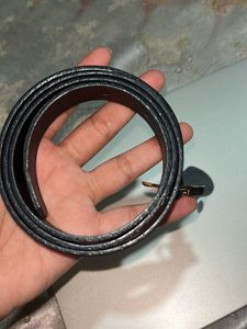 Classic Black Belt with Gold Buckle