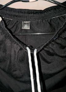 Black Dolphin Shorts with White Trim