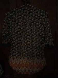 Stylish Floral Print Kurta