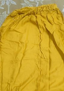 Mustard 3pc Set[ Crop top, Skirt &amp; Shrug]