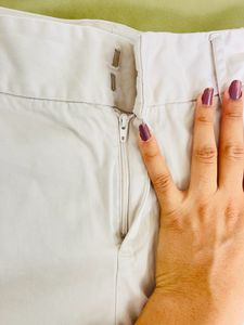Beige/Off White Formal Trouser