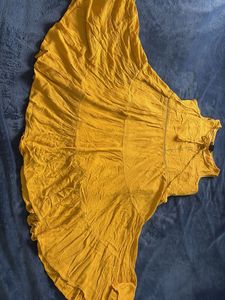 Yellow Tiered Sleeveless Dress