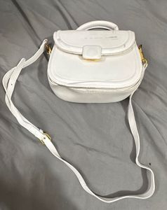 Chic White Top Handle Bag