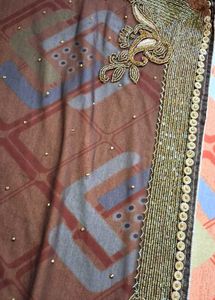 brown heavy saree8