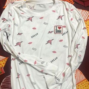 Dream &amp; Love Print Long Sleeve Top