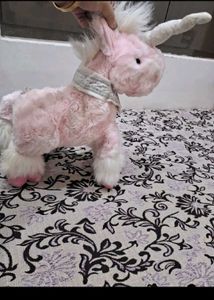 comboPink Unicorn Plush Stuffed Animal
