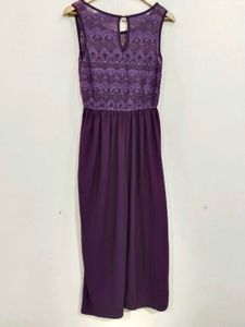 Elegant Purple Lace Jumpsuit
