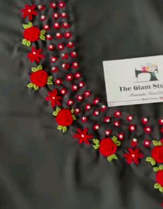 Hand Embroidered Suit ♥️🖤