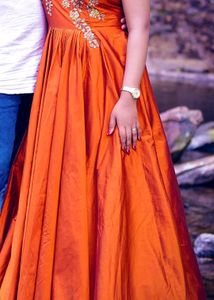 Heavy Flare Gown With Cancan
