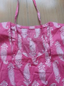 Pink Paisley Print Kurta
