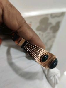 Rose Gold Black Stone Anti Tarnish Bracelet