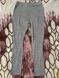 Gray Leggings with Cutouts