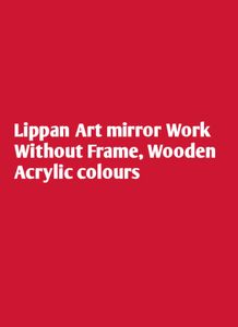 ॐ: Wall Hanging , Lippan Art, Mirror work