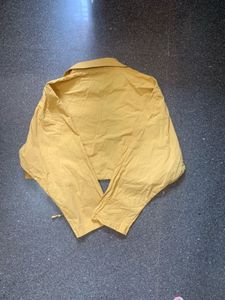 Yellow Cropped Jacket