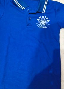 Kids Blue Polo Shirt &amp; Track Pants Set