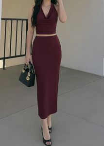 *VALENTINE SALE* Littlebox Burgundy Two-Piece