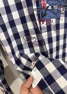 Men's Plaid Graphic Print Shirt