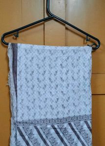 Elegant Off white &amp; pastel blue sarees(set of 2)