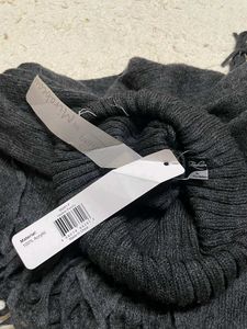 Gray Fringe Poncho