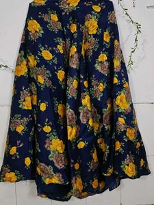 Floral Print Women's Ethnic Skirt