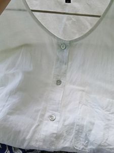 White Button-Down Blouse