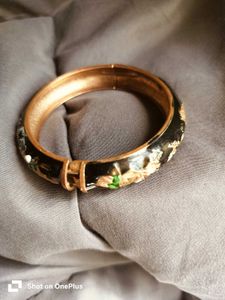Boho Beaded Bracelet &amp; Vintage Enamel Bangle