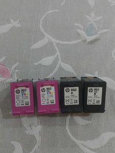 HP 802 Ink Cartridges - Set of 4