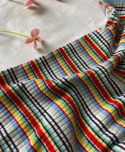 Striped Ribbed Knit Top