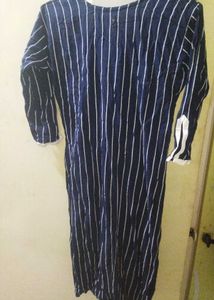 Stylish Blue Striped Kurta