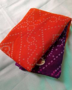 Vibrant Bandhani Saree