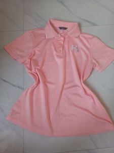 Under Armour Pink Polo Shirt