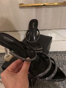 Sparkling Black Heels
