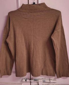 Brown Turtleneck Sweater
