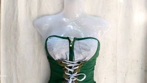Corset Style Lace-Up Tube Top