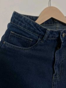 Blue Straight Fit Baggy Jeans