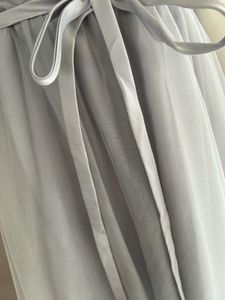 Elegant Grey Tulle Gown