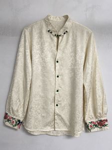 Elegant Cream Embroidered Blouse