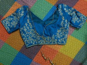 Designer Blue Lehenga Choli with Dupatta